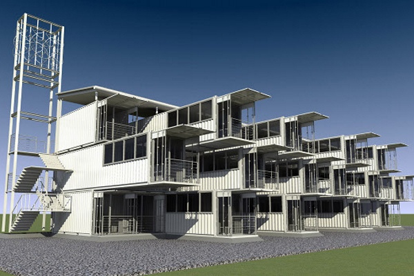 tetris architecture, green building, prefab building, portable building, sustainable building, modular building