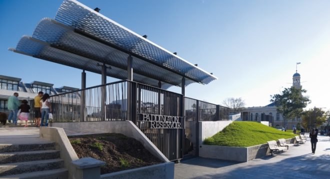 Australia Park, Edward Bell, James Mather Delaney Design, sydney park, Greenway Award for Heritage,Tonkin Zulaikha Greer, urban park design, highline park, green roof, Victorian park, water catchment,