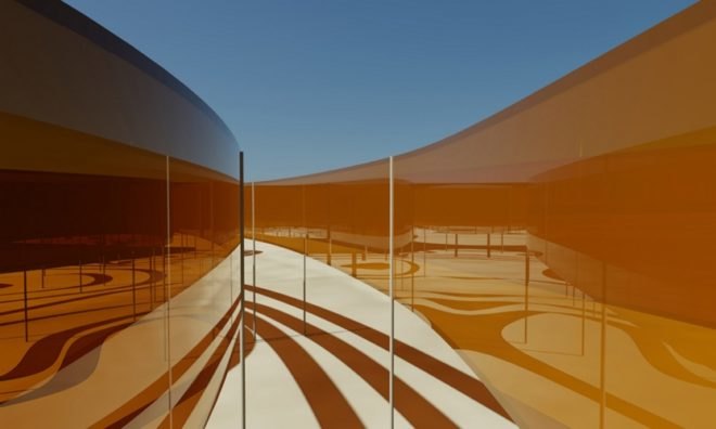 Decker Yeadon LLC, Thin film solar, dye sublimation solar, Dubai solar power, land art generator, UEI solar art project, Dubai solar art installation,