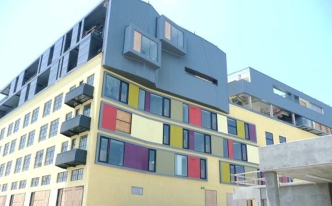 Fuller Lofts, Pugh- Scarpa, East LA revitalization, re-purposed lofts, retrofit lofts, community revitalization housing, green retrofit,