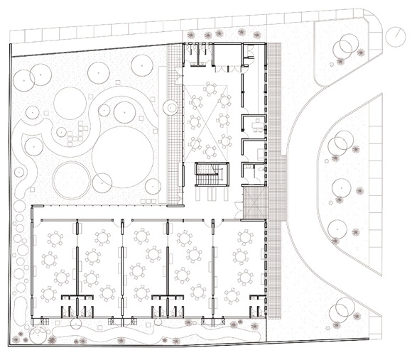 cool building, sustainable school design,,offset facade, Docet Institute, stación-ARquitectura Arquitectos, Mexico green building, Monetary green school,