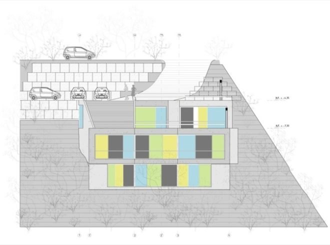 green roof Colombia, Mazzanti architects, Plan B, roof deck, Sopó Township Home, Bogotá green roof, Hillside architecture,