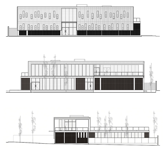 cool building, sustainable school design,,offset facade, Docet Institute, stación-ARquitectura Arquitectos, Mexico green building, Monetary green school,