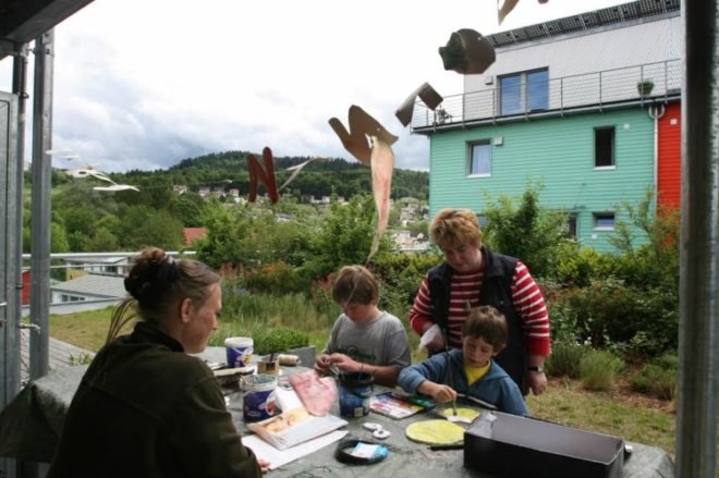 Rolf Disch, Solar design,passivhaus, green nieghborhood, german green home, green housing, green development, green mixed use, solar development, solar neighborhood, wood chip boiler, rainwater catchement, rainwater recycling,