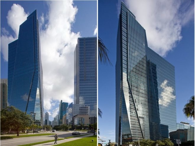eco office, 1450 brickell, miami, leed gold, green building, sustainable architecture, hurricane resistant
