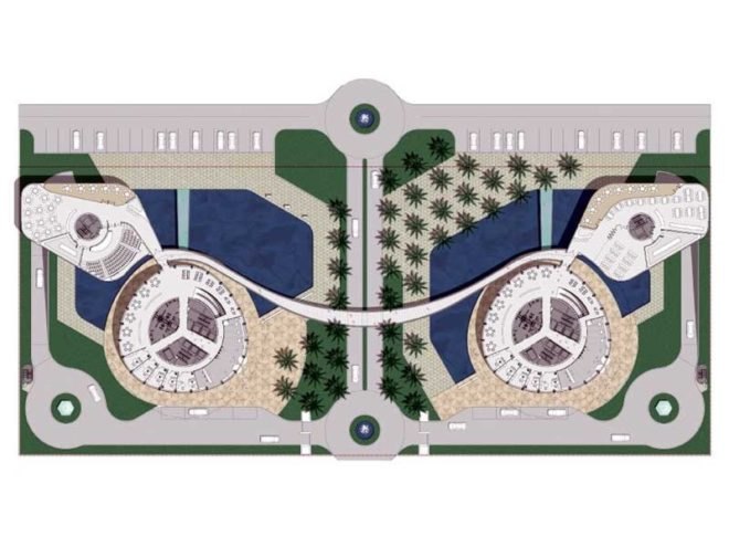 abu dhabi investment council headquarters, aedas, arup, crystalline facade, solar power, green building, sustainable architecture