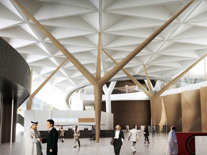 abu dhabi investment council headquarters, aedas, arup, crystalline facade, solar power, green building, sustainable architecture