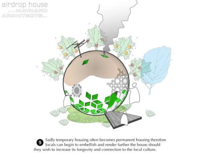 andrew maynard architects, air drop house, emergency housing, disaster relief, green design, sustainable architecture