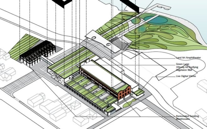 biosphere sustainability centre, canada, paul raff studio, renewable energy, green roof, green design, sustainable architecture