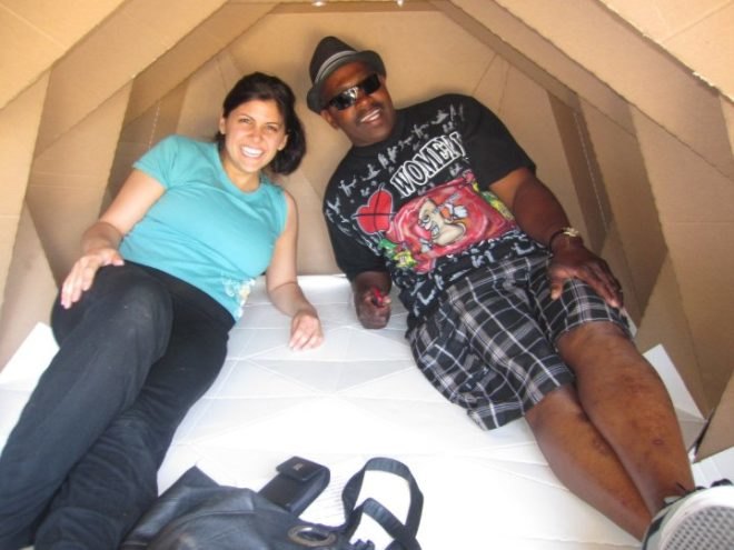 cardborigami, emergency shelter, homeless shelter, humanitarian design, recycled cardboard, eco design