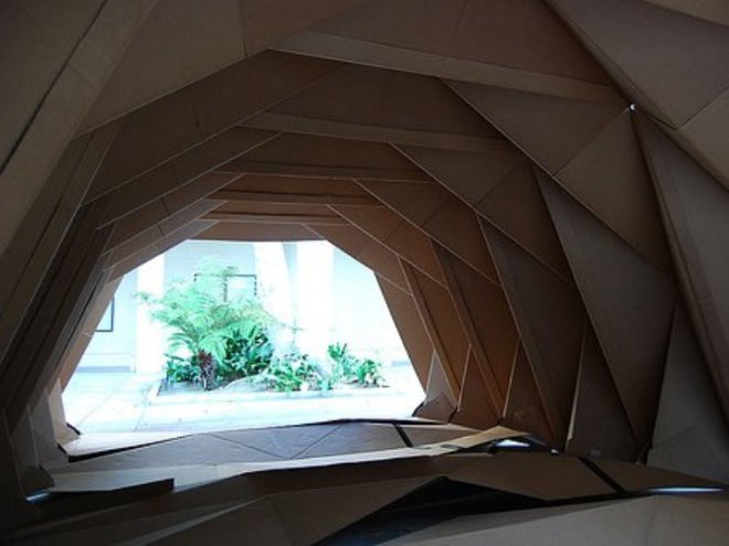 cardborigami, emergency shelter, homeless shelter, humanitarian design, recycled cardboard, eco design