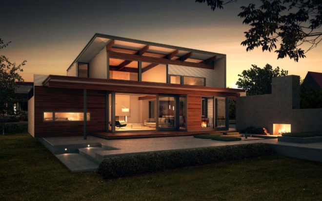 dwell homes collection, turkel design, lindal cedar homes, modern eco home, green home, green design, sustainable architecture