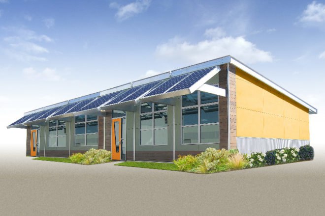 gen7 modular classroom, modular classroom, prefab, prefab construction, eco-friendly school, eco school, green building