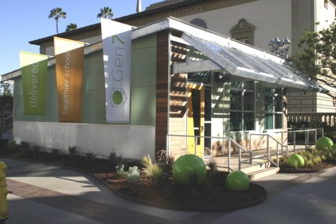 gen7 modular classroom, modular classroom, prefab, prefab construction, eco-friendly school, eco school, green building