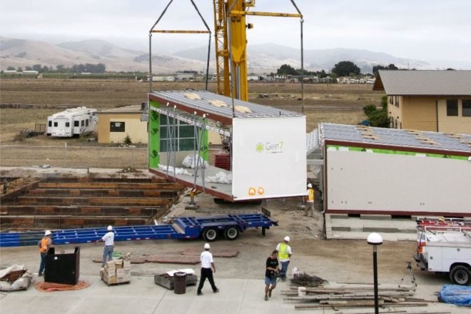 gen7 modular classroom, modular classroom, prefab, prefab construction, eco-friendly school, eco school, green building