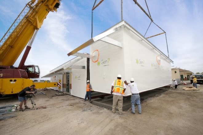 gen7 modular classroom, modular classroom, prefab, prefab construction, eco-friendly school, eco school, green building