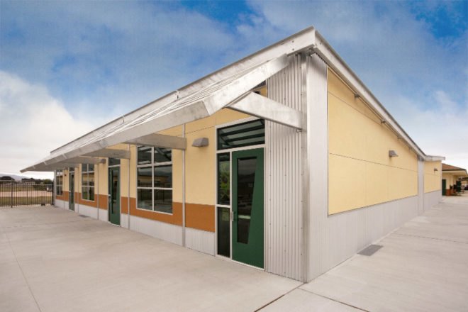 gen7 modular classroom, modular classroom, prefab, prefab construction, eco-friendly school, eco school, green building