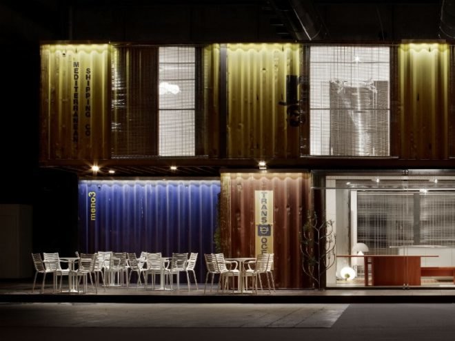 green frame house, green design, sustainable architecture, shipping containers, shipping container house