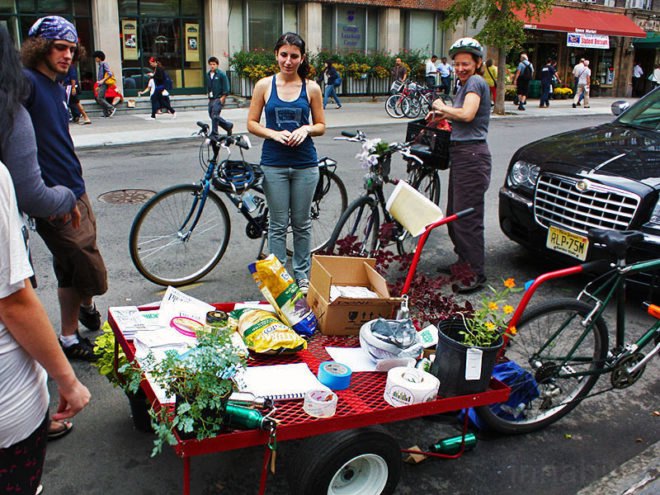 PARK(ing) Day, San Francisco, PARKing day, renegade parking space reclamation, urban renovation, urban design, reclaim the streets, green design, green urbanism, eco design, inhabitat