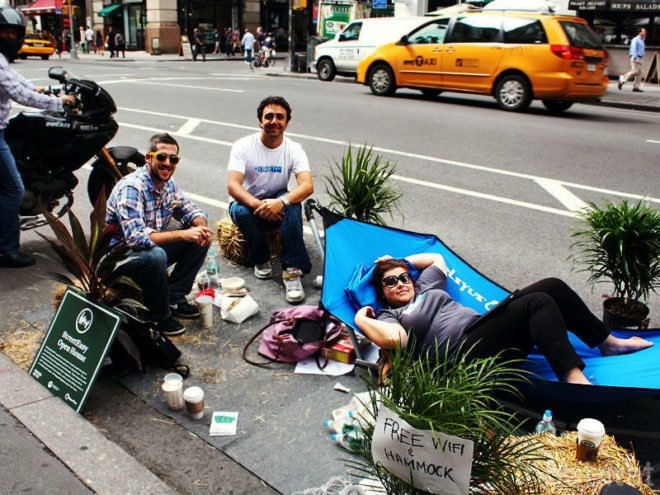 PARK(ing) Day, San Francisco, PARKing day, renegade parking space reclamation, urban renovation, urban design, reclaim the streets, green design, green urbanism, eco design, inhabitat