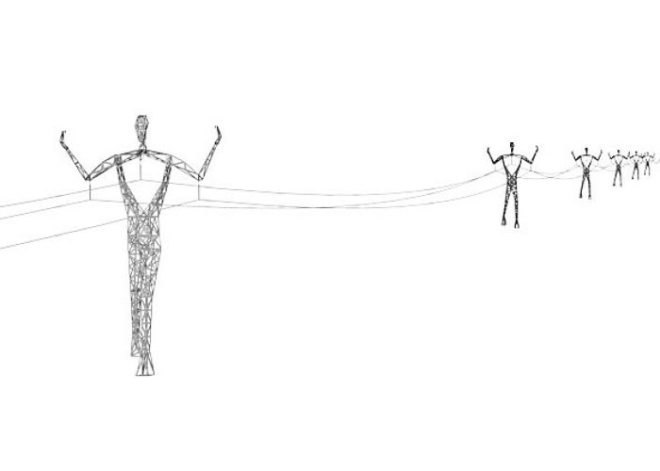 land of giants, choi + shine architects, transmission grid, transmission pylons, green design,