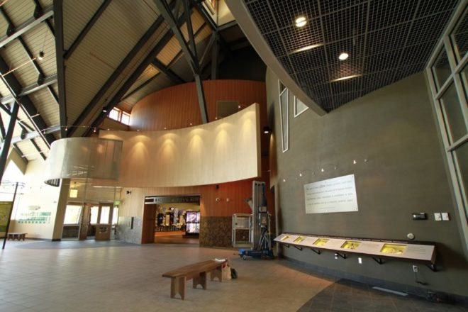 old faithful education center, yellowstone national park, leed gold, green building, sustainable architecture