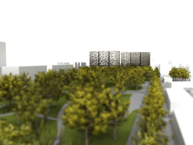 enota, lotus towers, green architecture, eco housing development, slovenia, sustainable design