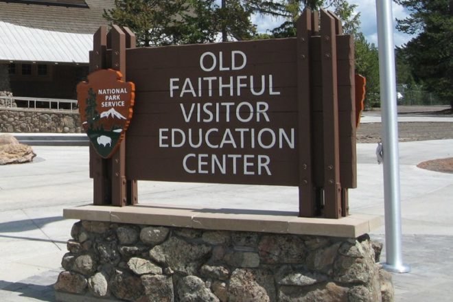 old faithful education center, yellowstone national park, leed gold, green building, sustainable architecture