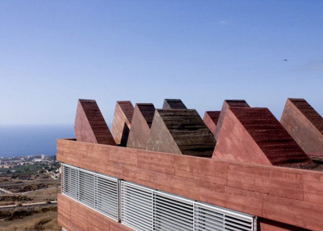 Rafael Arozarena Highschool, AMP Arquitectos, eco high school, spain, site sensitive design, green building, sustainable architecture
