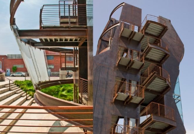 samitaur tower, eric owen moss architects, culver city, la, cultural tower, art tower, urban design, urban infill
