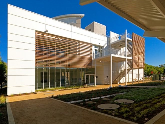 the frontier project, hmc architects, cucamonga valley water district, leed platinum, green building, sustainable architecture