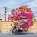 totems, alain delorme, bike transport, art, eco art, photography, shanghai, "made in china"