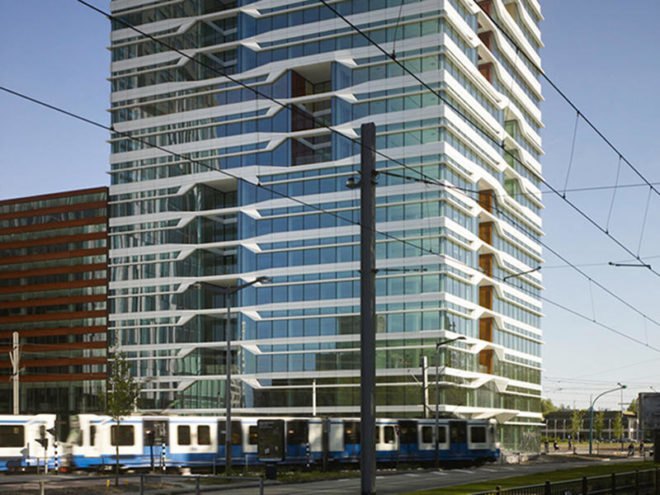 unstudio office tower, unstudio, amsterdam, eco office, daylighting, green building, sustainable architecture