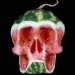fruit skulls, eco art, Dimitri Tsykalov, recycled materials, gardening, fruit carving, skulls