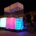 refunc, terni, italy, upcycling, recycled materials, bikes, bicycle, water container, ibc container, mobile bar, bar, eco art, green design, recycled design, Denis Oudendijk, Jan Körbes, Paolo de Guidi, Nancy/Artyjane, glowing bike bar, sustainable design