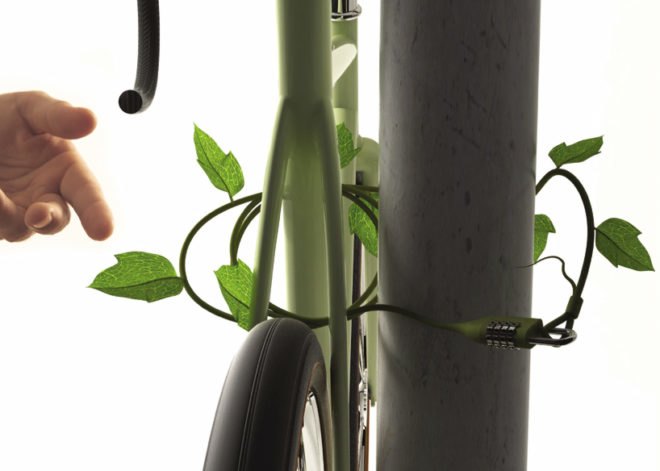 sono mocci, green bike chain, ivy bike chain, nature inspired design, bike locks, cool bike locks