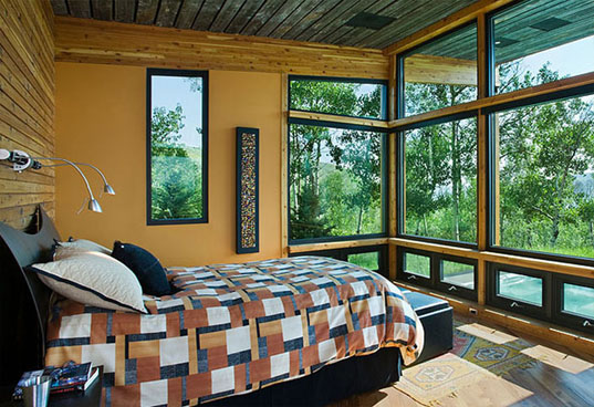 ward blake, reclaimed wood, green roof, green architecture, eco architecture, sustainable architecture, wyoming, green design, landes oatey, passive solar, thermal massing, reclaimed wood,