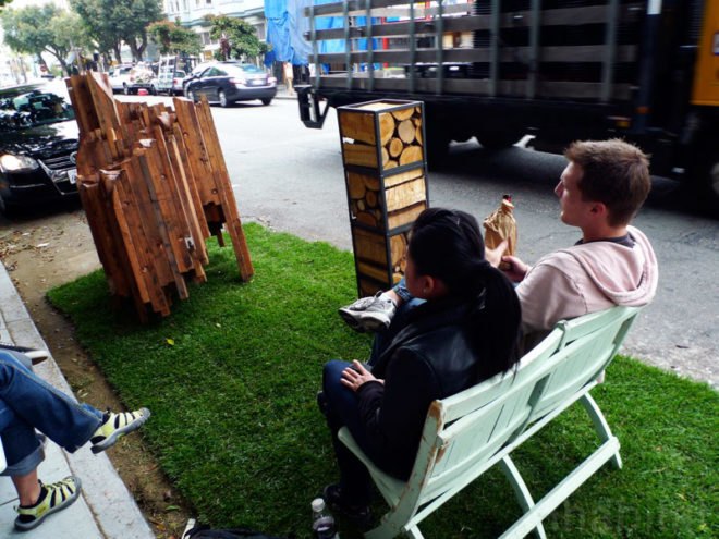 PARK(ing) Day, San Francisco, PARKing day, renegade parking space reclamation, urban renovation, urban design, reclaim the streets, green design, green urbanism, eco design, inhabitat