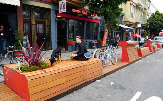 PARK(ing) Day, San Francisco, PARKing day, renegade parking space reclamation, urban renovation, urban design, reclaim the streets, green design, green urbanism, eco design, inhabitat