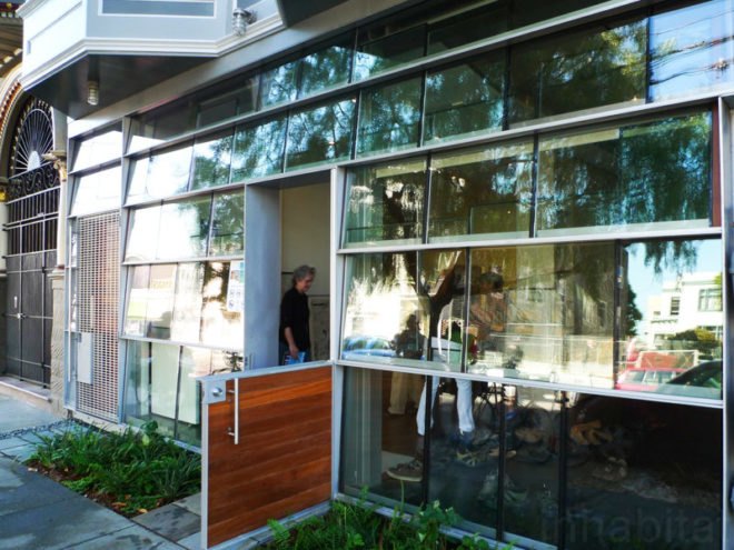 Mission: House, Insterstice Architects, green architecture, green design, sustainable architecture, san francisco, mission district, green building, solar powered house, net zero house, recycled glass wall, passive solar house