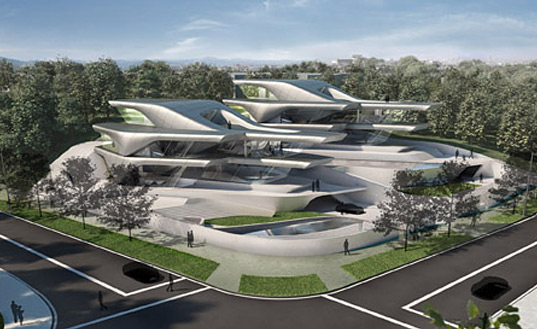 Eco Architecture Architecture, Zaha Hadid Architects, Nassim Villas, Terraces, Botanical garden, Fiber-reinforced concrete, Fiber-reinforced plastic, Corian, Green building, Environment, green architecture, sustainable architecture