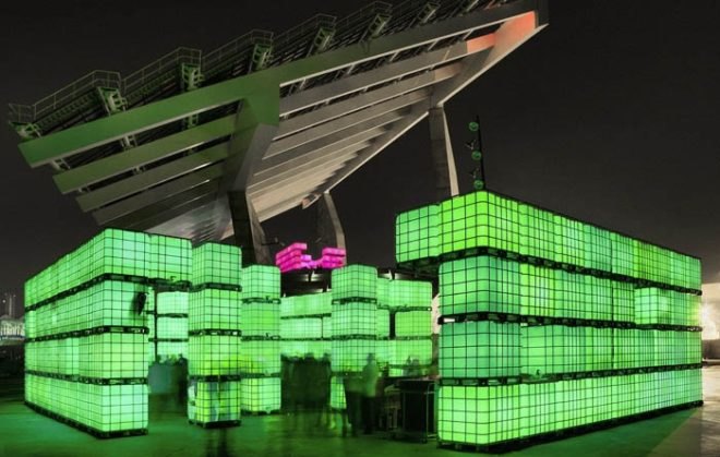 Blestra Berlin, green party venue, green venue, materials reuse, perfab music, Prefab, prefab party