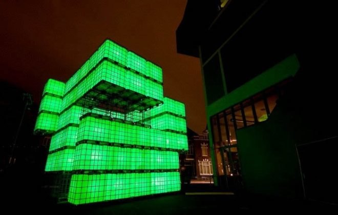 Blestra Berlin, green party venue, green venue, materials reuse, perfab music, Prefab, prefab party
