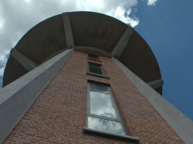 Belgium modern, historic modernism, modern retrofit, water tower home, Bham Design Studio, green home renovation,