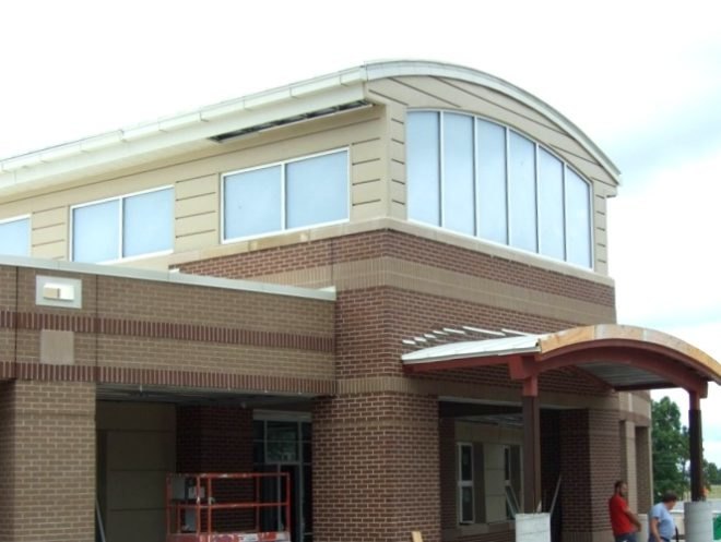 Sherman Carter Barnhart Architects , zero energy school, zero energy building, first zero energy, green building, daylighting, geothermal heating cooling architecture, ground source heat pump, Kentucky green school,