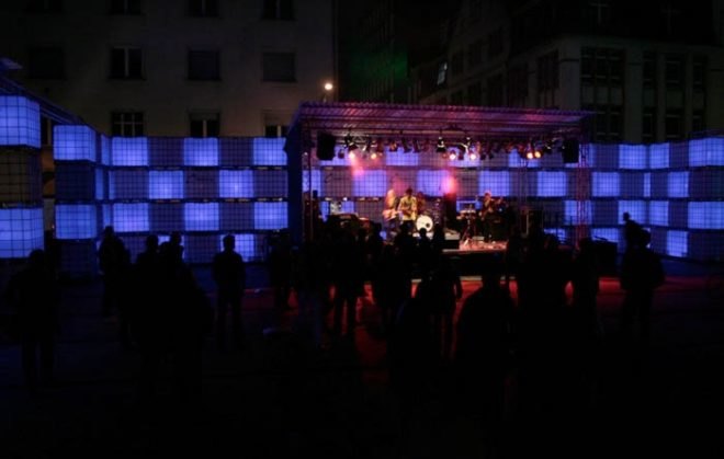 Blestra Berlin, green party venue, green venue, materials reuse, perfab music, Prefab, prefab party
