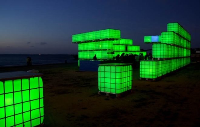 Blestra Berlin, green party venue, green venue, materials reuse, perfab music, Prefab, prefab party