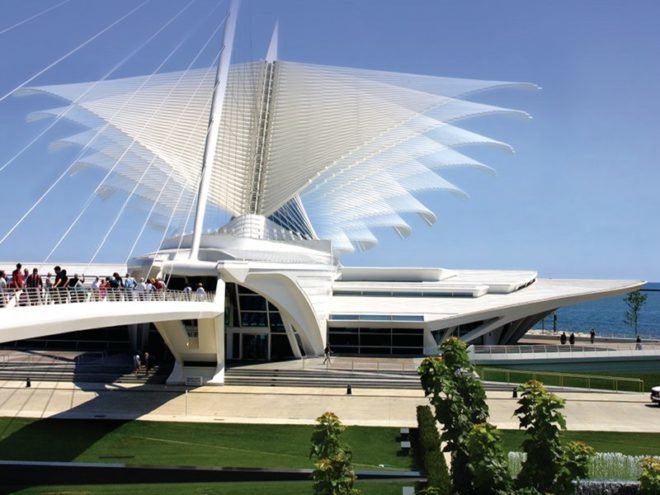 milwaukee art museum, santiago calatrava, sun screen, Burke Brise Soleil, green building, sustainable architecture