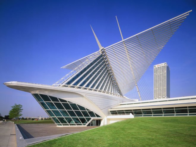 milwaukee art museum, santiago calatrava, sun screen, Burke Brise Soleil, green building, sustainable architecture