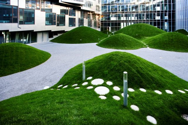 BIG, Bjarke Ingles Group, 8 House, Green apartment, green roof